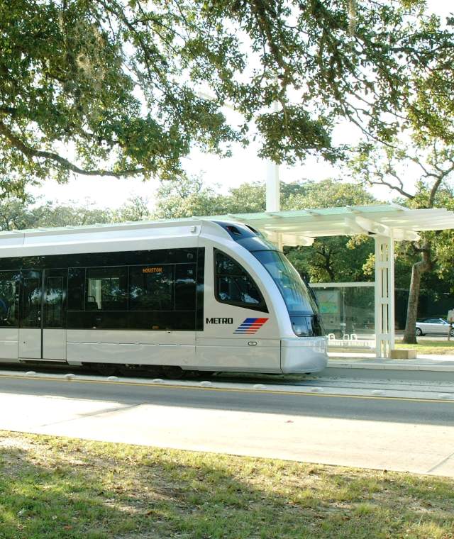 The Metro Rail in Houston